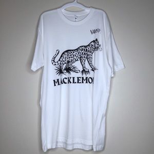 Signed Macklemore Concer Tee shirt  - Leopard Logo